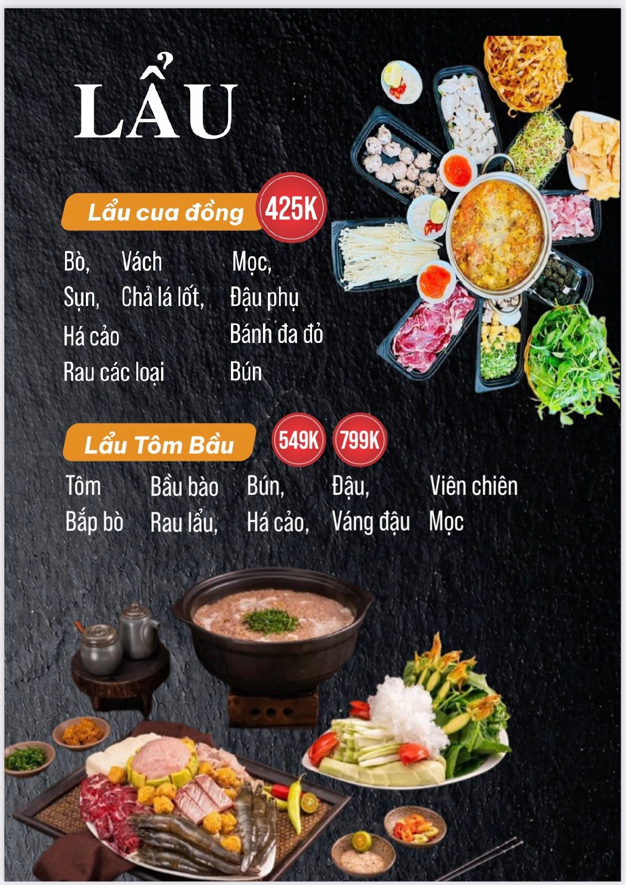 Lẩu menu
